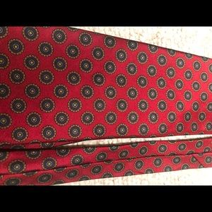 Burberry Silk red vintage tie